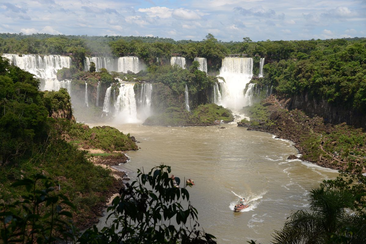 15 Tourist Boat Leaves Argentina Iguazu Falls Heading Towards Devils Throat From Brazil Narrow Trail
